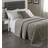 Paoletti Brooklands Luxury Bedspread Silver, Grey