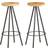 vidaXL 2 Mango Bar Stool 2pcs