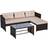 OutSunny 841-121 Outdoor Lounge Set, 1 Table incl. 1 Sofas