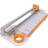 Fiskars Rotary Bypass Paper Trimmer, White/Orange