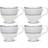 Noritake Brocato of 4 Cups, Service For 4 Dinner Set