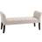 Homcom Armed Beige Settee Bench 152.4x64.8cm