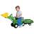 Skyteam Technology Farm Tractor with Big Scoop and Trailer Ride-On Toy, 75 lb. Capacity