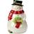 Certified International Holiday Magic Snowman 7 3-D Biscuit Jar