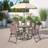 Emma + Oliver 6 Garden Umbrella Bistro Set