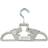 Tendertyme 10 Decorative Baby and Child Clothes Hangers - Grey Child