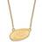 LogoArt Women's Carolina Hurricanes Gold Plated Pendant Necklace