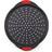 NutriChef Non-Stick Silicone Handle Pizza Pan