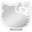 Impressions Vanity Hello Kitty Supercute Tri-Tone LED Table Mirror