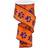 Paw Print Wired Edge Ribbon 10 Yards Orange Purple 2.5 InchesTR90140-20