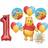 None Winnie the pooh 1st first birthday party supplies and balloon