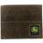 John Deere Distressed Leather Bifold, Trifold, Money Clip Wallets