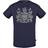 Aquascutum Check Aldis Crest T-shirt - Navy Blue