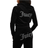 Juicy Couture Diamante Velour Full Zip Hoodie - Black