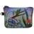 Anuschka Hand Painted Leather Coin Pouch, Midnight Peacock