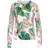 Oscar de la Renta Mixed Botanical Printed Cardigan - Ivory Multi