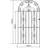 1067mm GAP X 1905mm High Galvanised Stirling Garden Gate