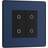 BG Evolve Matt Blue 200W Double Touch Dimmer Switch 2-Way Master PCDDBTDM2B