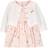 Carter's Baby Bodysuit Dress & Cardigan Set 2-piece - Pink