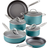 Anolon Achieve Hard Anodized Cookware Set with lid 10 Parts