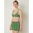 PINK Shimmer Push-Up Top, Green, Women's Tops