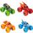 Spin Master Jam, Tough Treads Set, Official El Toro Loco, Megalodon, Grave Digger, and Bakugan Dragonoid Die-Cast Trucks, 1:64 Scale, Kids Toys for Boys and Girls Ages 3 and up