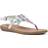 White Mountain London Women's Flat Sandals Rainbow, Fab- Textile Rainbow/Multi/Fab- Textile