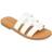 Journee Collection Women's Serrie Flat Sandals White White