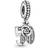 Pandora 50th Celebration Dangle Charm - Silver/Transparent