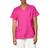 WonderWink Wonderflex Verity Womens V Neck Tag Free Short Sleeve Scrub Top - Hot Pink