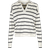 Tommy Hilfiger Stripe Relaxed Fit Polo Jumper - Heathered Oatmilk Desert Sky Stripe