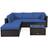 Costway 6PCS Cushioned Sectional Outdoor Lounge Set