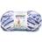 Bernat Super Bulky 100% Polyester White and Blue Yarn 220 yd