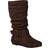 Journee Collection Women's Shelley Buckles Boot Brown Brown