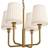 Alora Lighting Plisse Aged Gold Pendant Lamp 57.2cm