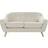 Dkd Home Decor 2 personers Scandi Gummitræ Flødefarvet Sofa