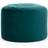 Bean Bag Bazaar Round Velvet Footstool Pouffe