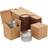 Juvale 100 kraft paper gift box wrapping brown cupcake container for party favor, 3x3x3