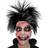 Horror-Shop transparente Zombie Maske Kunststoffmaske-geschminkte Maske