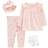 Carter's Baby Girls 4-pc. Pant Set, Newborn, Pink Pink