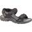 PDQ Mens Triple Touch Fastening Sports Sandal Black