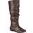 Journee Collection Women's Jayne Wide Calf Boots Brown Brown