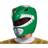 Disguise Green Ranger Adult Helmet Green/Gray/Red