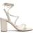 Schutz Maximo Block-Heel Sandals pearl 8.5B