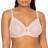 Curvy Couture Sheer Full Coverage Unlined Underwire Bra - Blushing Rose