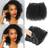 UrBeauty Kinky Curly Clip Human Hair Extensions 10 inch Natural Black