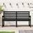 vidaXL black pine Garden Bench