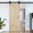 vidaXL Barn Pine Sliding Door (x)