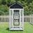 vidaXL Bird House Grey 91.5x53x170 Solid Wood Pine Grey