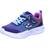 Skechers flicker flash younger girls trainers navy